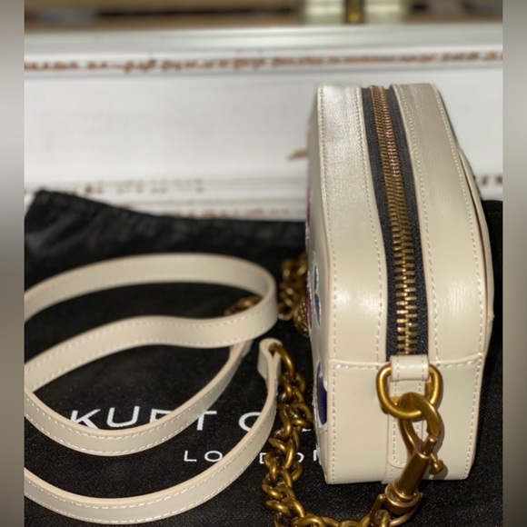 KURT GEIGER LONDON Shoreditch Small Multicolor Heart Leather Camera Bag - Picture 2 of 7